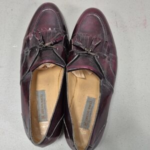 Bruno Magli Men's Burgundy Leather Loafers